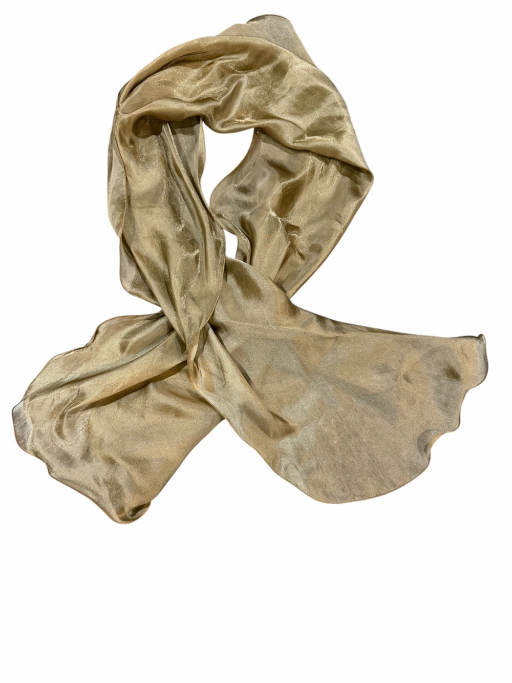 Lauren Ralph Lauren Gold Sheer Shimmer Evening Wrap Shawl 74x20
